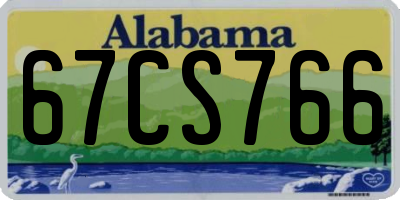 AL license plate 67CS766