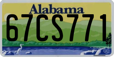 AL license plate 67CS771