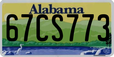 AL license plate 67CS773