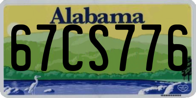 AL license plate 67CS776