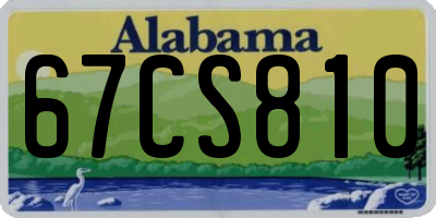 AL license plate 67CS810