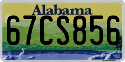 AL license plate 67CS856