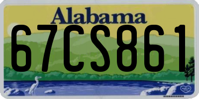 AL license plate 67CS861