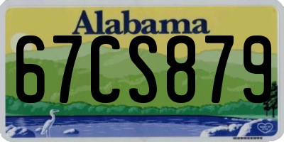 AL license plate 67CS879