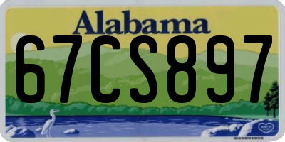 AL license plate 67CS897