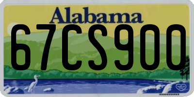 AL license plate 67CS900