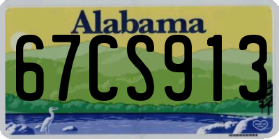 AL license plate 67CS913