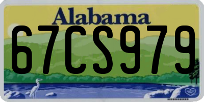 AL license plate 67CS979
