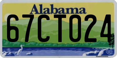 AL license plate 67CT024