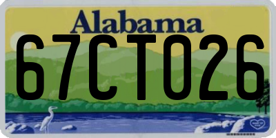 AL license plate 67CT026