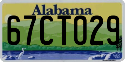 AL license plate 67CT029