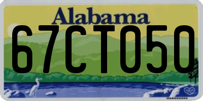 AL license plate 67CT050