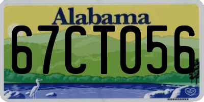 AL license plate 67CT056