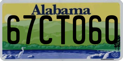 AL license plate 67CT060