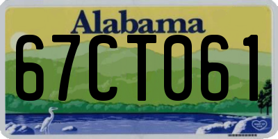 AL license plate 67CT061