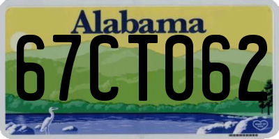 AL license plate 67CT062