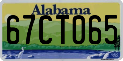AL license plate 67CT065