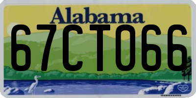 AL license plate 67CT066