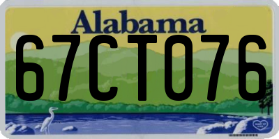 AL license plate 67CT076