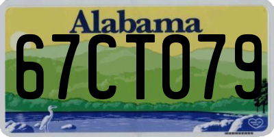 AL license plate 67CT079