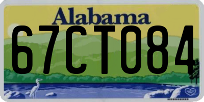 AL license plate 67CT084
