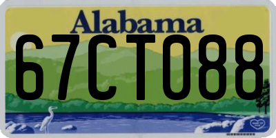 AL license plate 67CT088