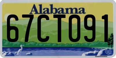 AL license plate 67CT091