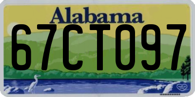 AL license plate 67CT097