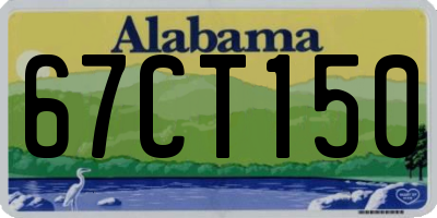 AL license plate 67CT150
