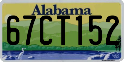 AL license plate 67CT152