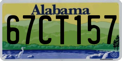 AL license plate 67CT157