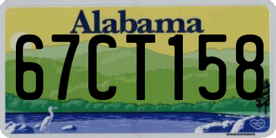 AL license plate 67CT158
