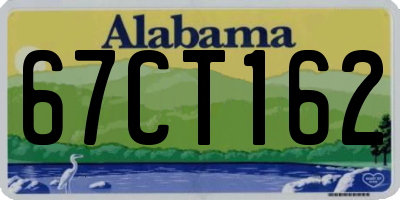AL license plate 67CT162