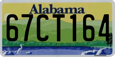 AL license plate 67CT164
