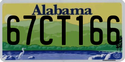 AL license plate 67CT166
