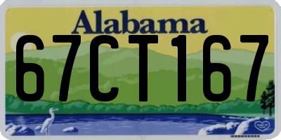 AL license plate 67CT167