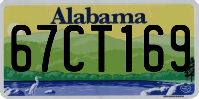 AL license plate 67CT169