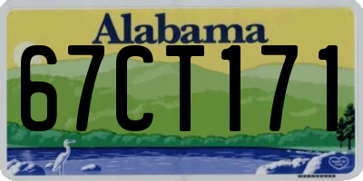 AL license plate 67CT171