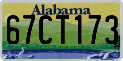 AL license plate 67CT173