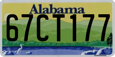 AL license plate 67CT177