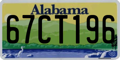 AL license plate 67CT196
