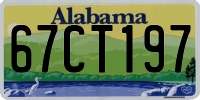 AL license plate 67CT197