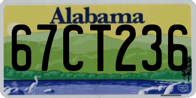 AL license plate 67CT236