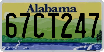 AL license plate 67CT247