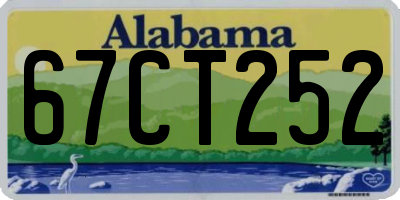 AL license plate 67CT252