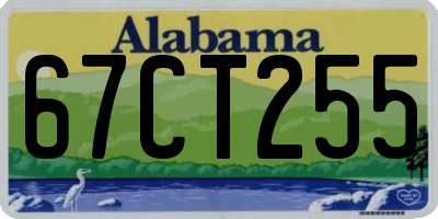 AL license plate 67CT255