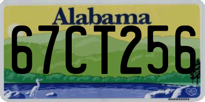 AL license plate 67CT256