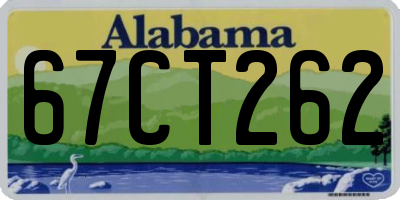 AL license plate 67CT262