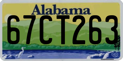 AL license plate 67CT263