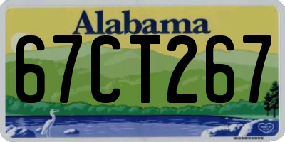 AL license plate 67CT267